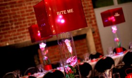 Lampshade centerpieces