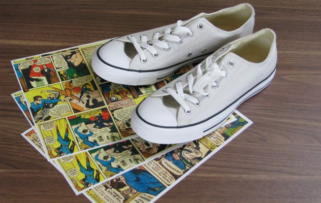 converse comic book shoes