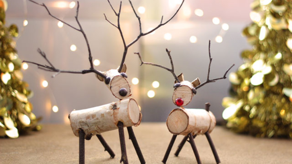 birch branch reindeer