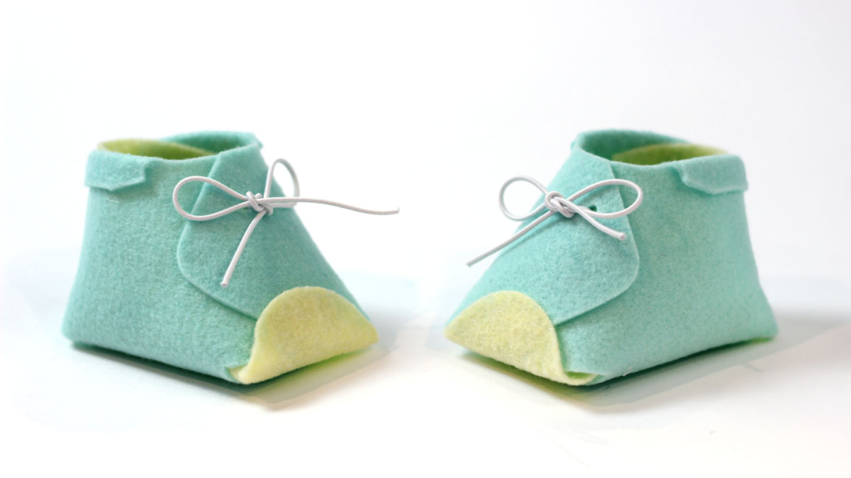 felt baby booties